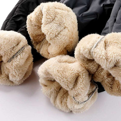 Winter Thick Velvet Joggers with Zip Pocket for Men