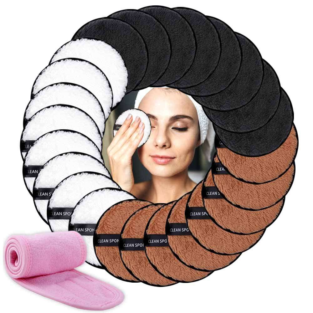 3pcs Towel Puff Spa Headband for Face-Skin-Care
