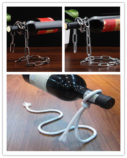 Floating Wine Bottle Holder Suspended Wine Rack