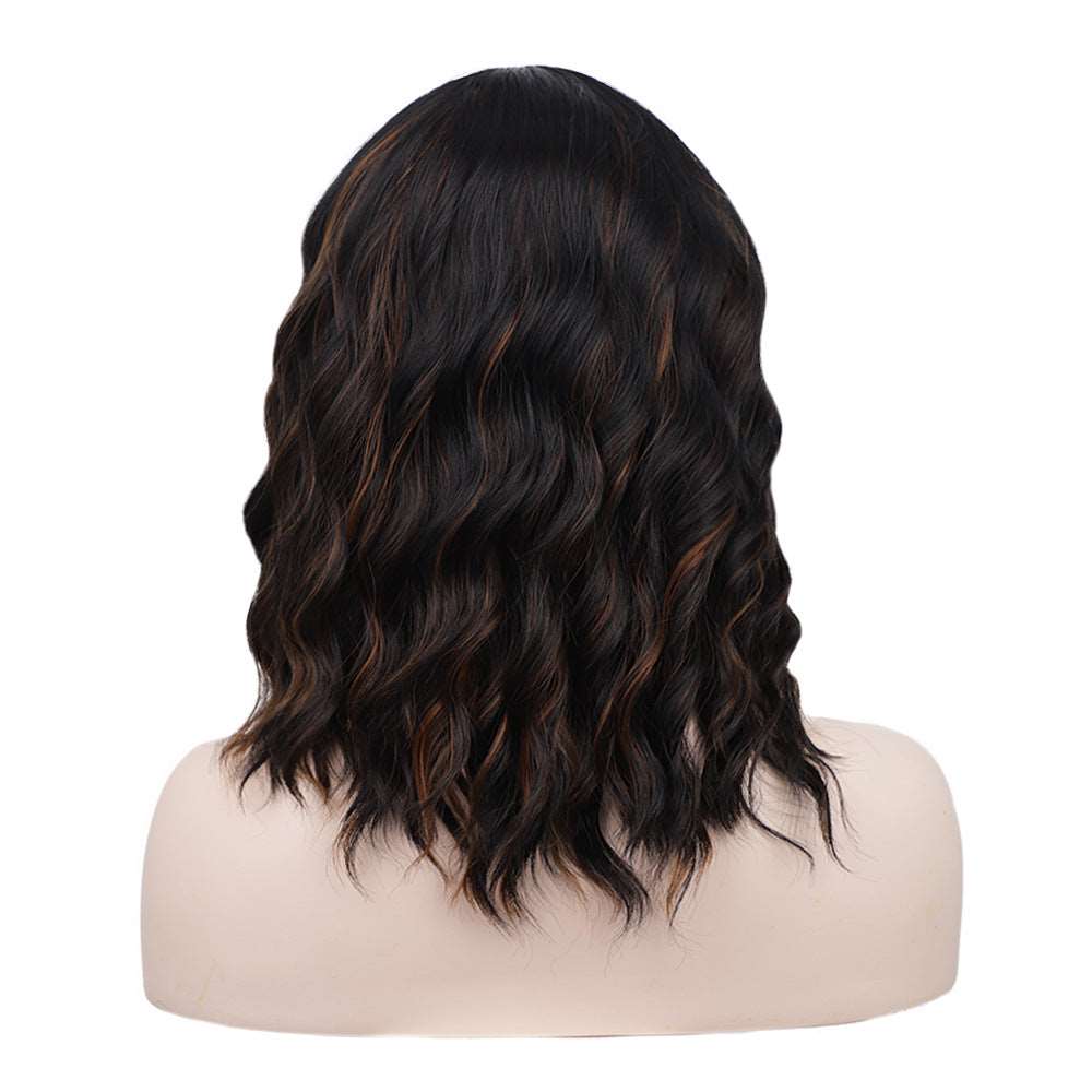 Front Lace Wig Curly Hair Short Curly Hair Fake