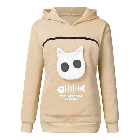 cat hoodie pouch