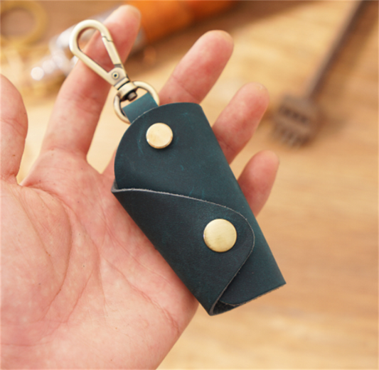 Top Layer Cowhide Small Men Keychain