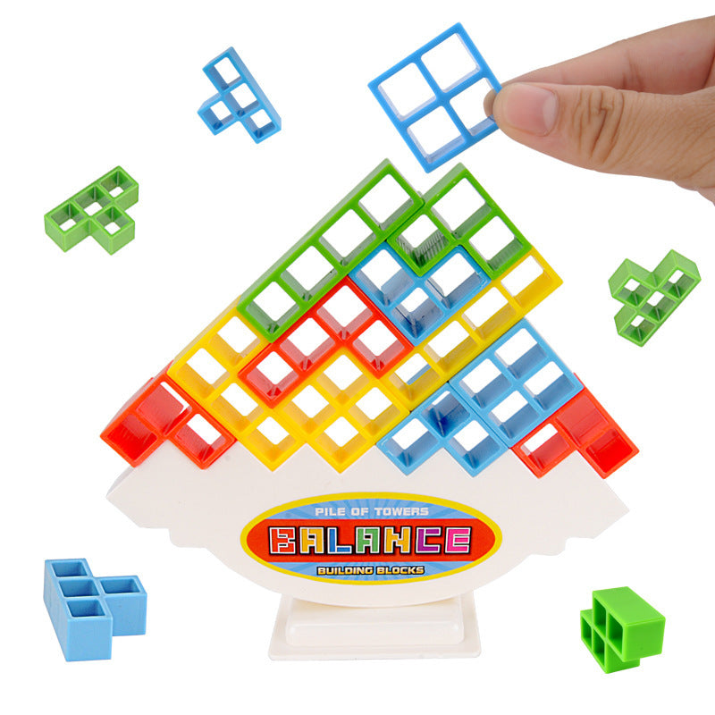 Tetra Balancing Tower Game With Building Blocks