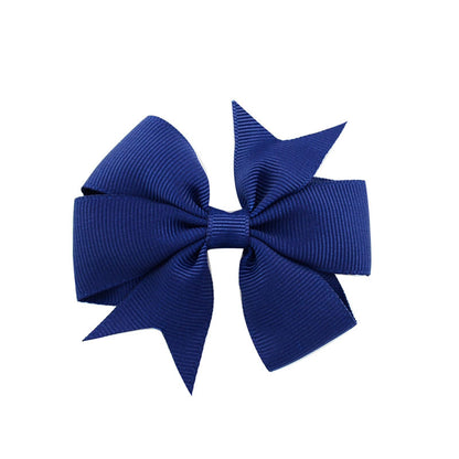 Solid Grosgrain Ribbon Bows: Hairpin for Women and Girls
