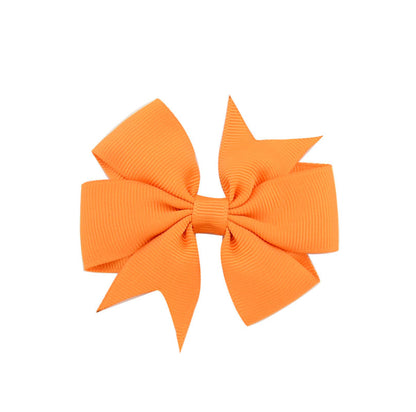 Solid Grosgrain Ribbon Bows: Hairpin for Women and Girls