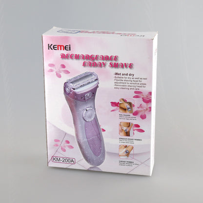 Rechargeable Waterproof Ladies Hair Razor - Versatile Grooming Tool