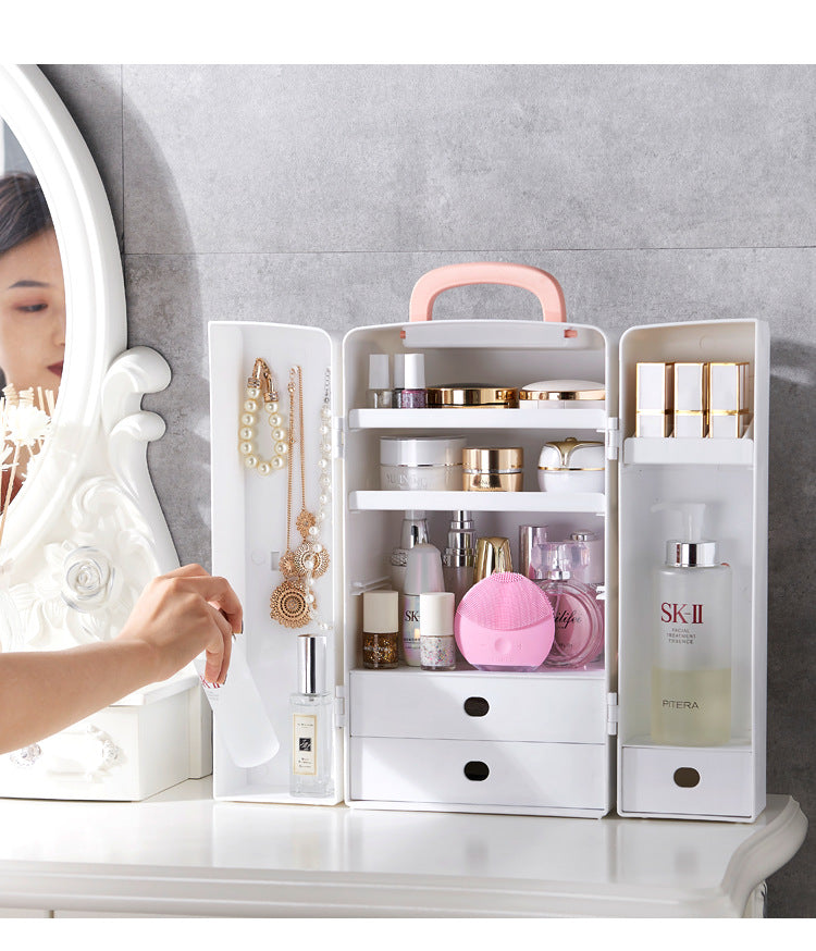 Luxury Skin Care Cosmetic Storage Box Dressing Table
