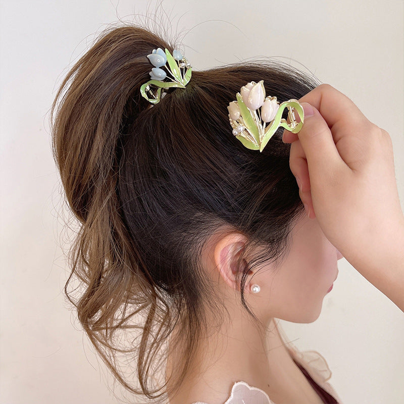 Tulip Hair Claws for High Ponytails - Women's Headband Alternative