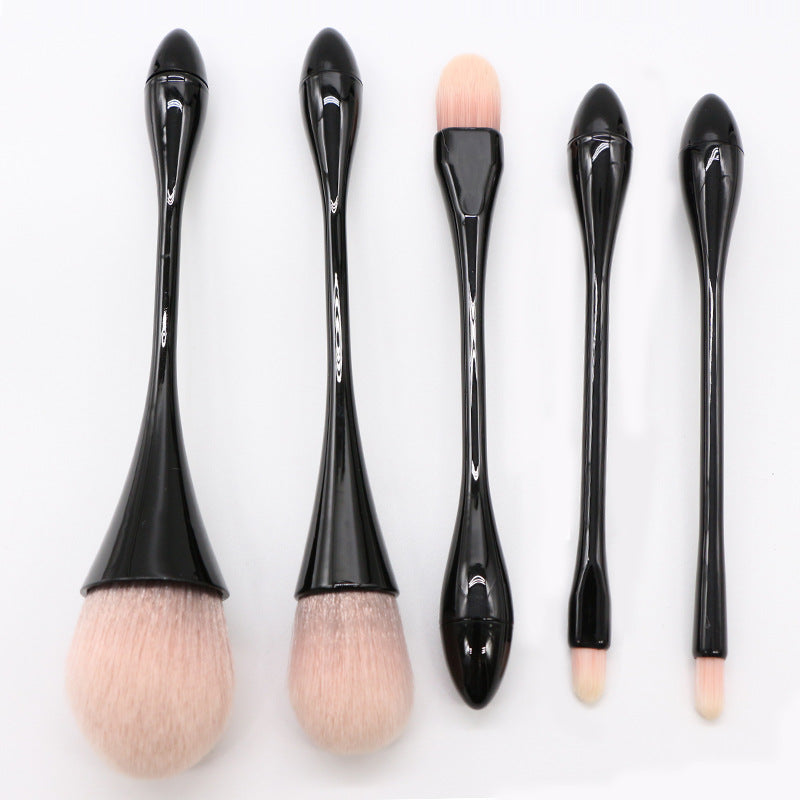 Portable 5-Piece Makeup Brush Set