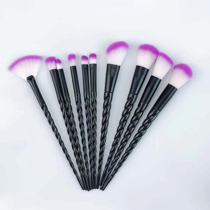10-Piece Unicorn Makeup Brushes Set