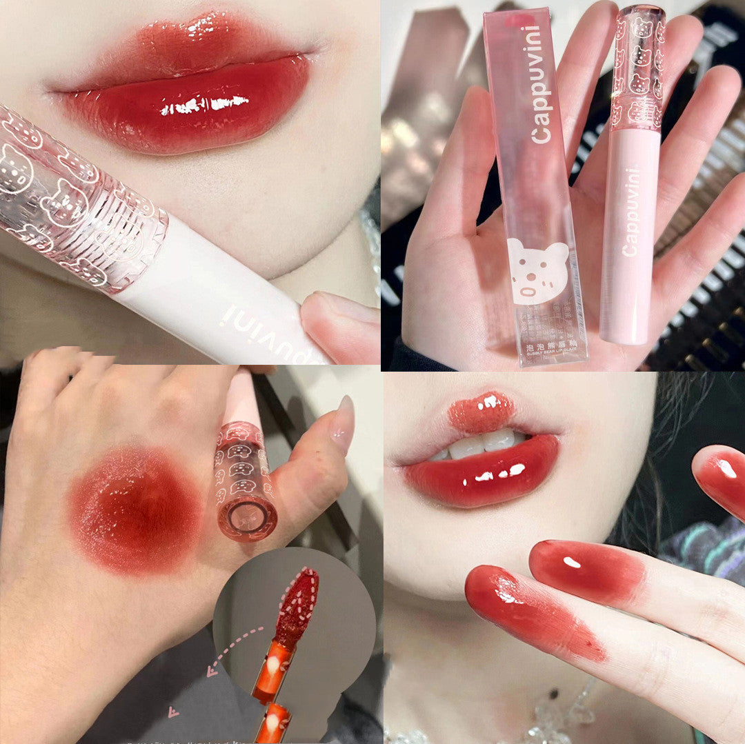 Pink Bubble Lip Glaze: Long-Lasting Matte Lipstick